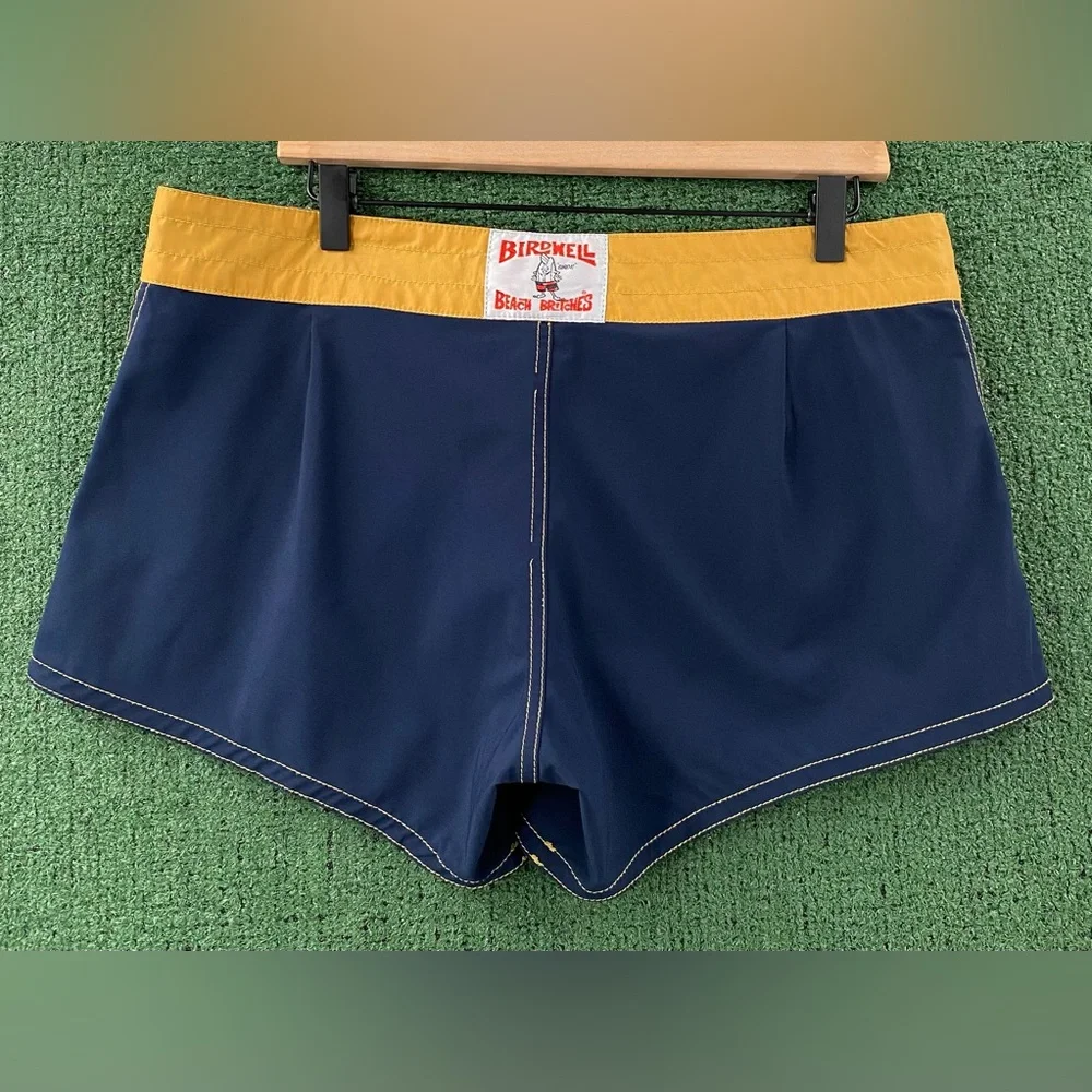 Birdwell Beach Britches Mermaid Patch Navy Side Striped Board Shorts Women’s 10